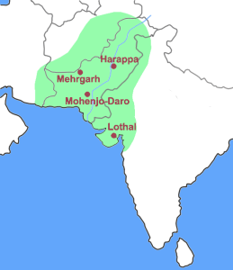 Indus Valley civilization boundaries map